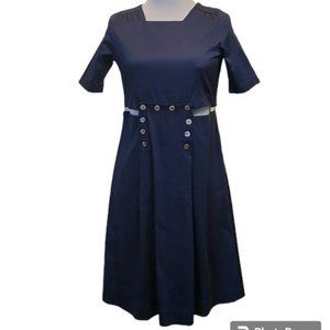 NWT - Blue Button-Accent Cutout Dress by "Miss Issipi" - Girls' Size 12